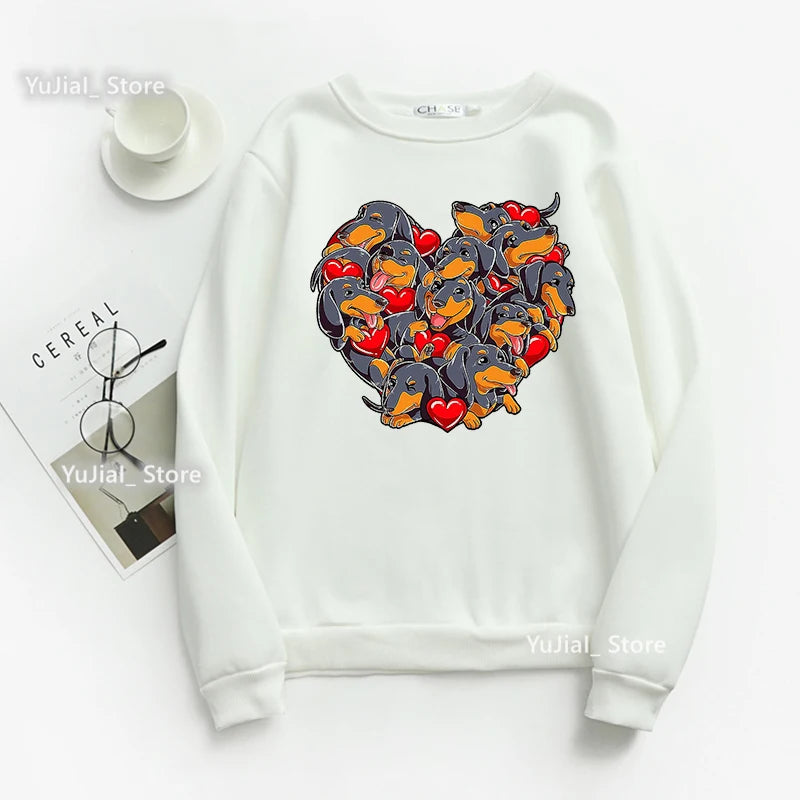 Women Funny Dog Lover Hoodies A Schnauzer Stole My Heart Graphic Print Sweatshirt Harajuku Kawaii Winter/Spring/Autumn Clothes
