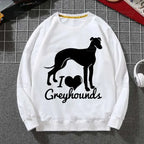 ⭐ Greyhound Hoodie Damen | Crazy Greyhound Lady | Harajuku Streetwear Pullover