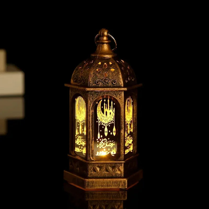 ⭐ LED Ramadan Laterne Deko | Eid Mubarak Licht | Batteriebetriebenes Nachtlicht | Islamisches Geschenk