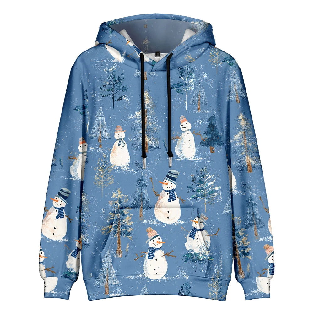 ⭐ Ugly Christmas Hoodie Damen & Herren | 3D Druck Weihnachtspullover | Lustig & Bunt