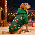 ⭐ Neuer Hunde Hoodie Weihnachten | Warmer Winterpullover mit Kapuze | Festliche Kleidung