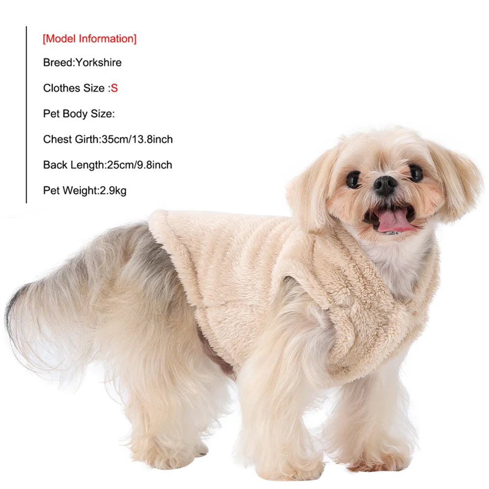 ⭐ Haustier Fleece Mantel | Warmer Hunde Katzen Hoodie Winter | Hasenohren Design