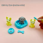 ⭐ Puppenhaus Zubehör Haustiere | Mini Hund & Katze 1:12 | Kawaii Spielzeug Set ab 3J