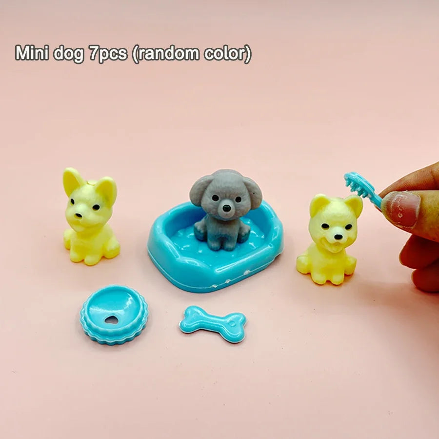 ⭐ Puppenhaus Zubehör Haustiere | Mini Hund & Katze 1:12 | Kawaii Spielzeug Set ab 3J