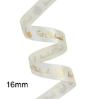 ⭐Satin Geschenkband Eid Mubarak | Goldfolien Aufdruck | Ramadan Deko & Verpackung