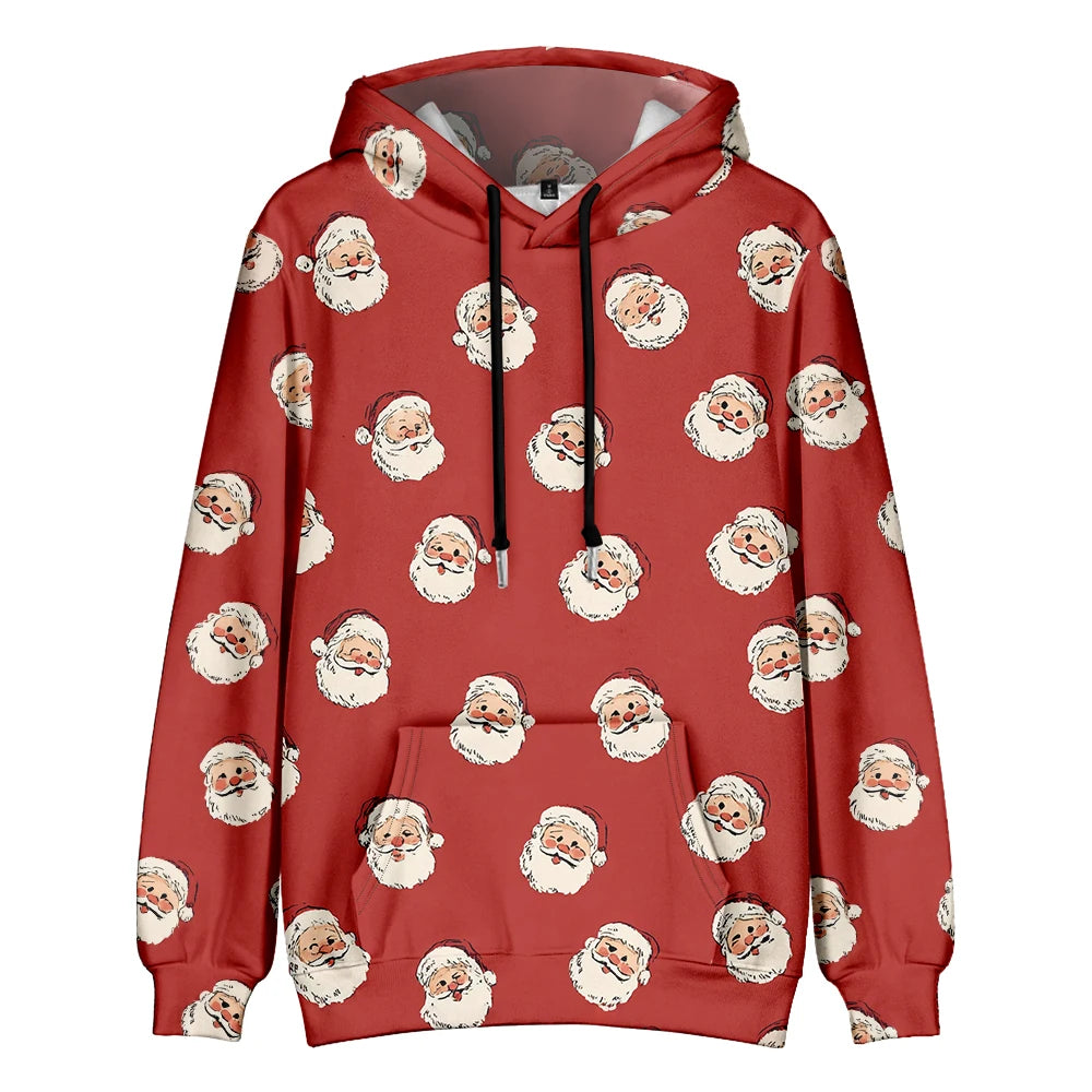 ⭐ Ugly Christmas Hoodie Damen & Herren | 3D Druck Weihnachtspullover | Lustig & Bunt