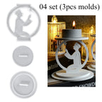 ⭐Silikonform Ramadan Kerzenhalter | Beton & Gips Gießform | Eid Deko DIY