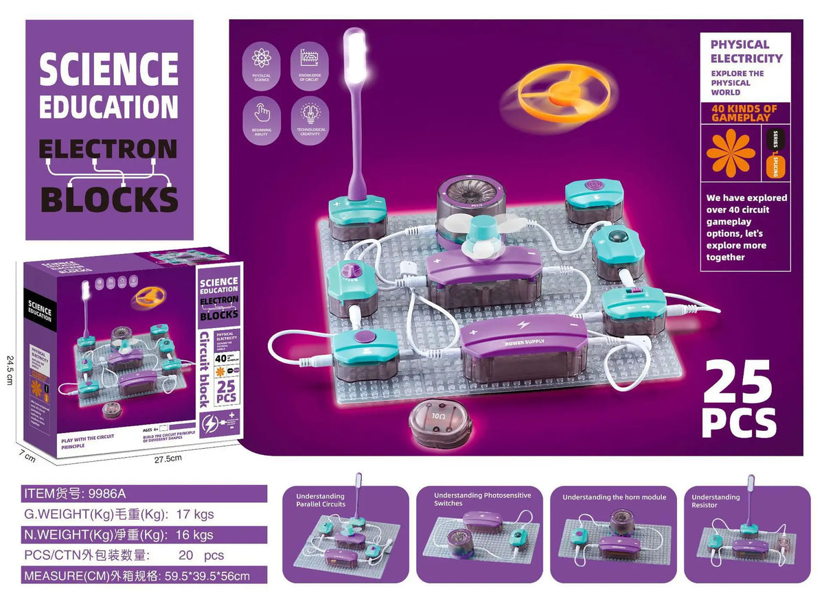 DIY Electronic Circuit Building Block Assembly Educational Toys DIY Scientific  Experiment Teaching Aids Students Physics Toys