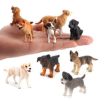 ⭐ Miniatur Hundefigur Deko | Realistische PVC Figur für Bonsai Auto & Schreibtisch