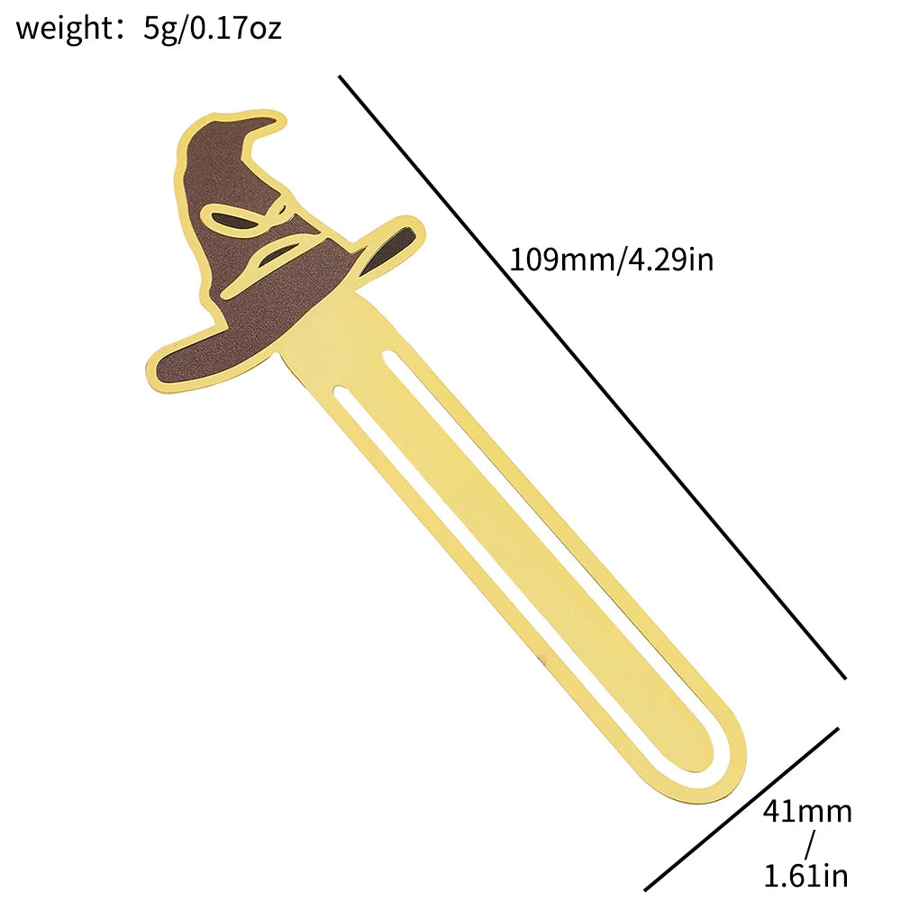 ⭐ Metall Lesezeichen "Magie" | Zauberer Buchzeichen | Geschenk für Lehrer & Schüler