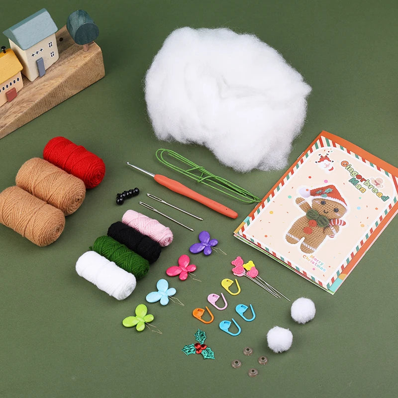 ⭐ DIY Häkelset Weihnachten | Baumwollgarn Starter Kit | Anfänger Komplettset | Deko