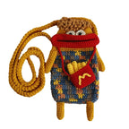 ⭐Handgehäkelte Wurstlippen Tasche | Lustige Umhängetasche | Ugly Cute Handyhülle