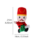 ⭐ Hunde Weihnachts-Plüschtier mit Quietscher | Kuscheltier Rentier Santa | 21-30cm