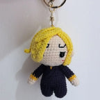 Handmade Crochet Anime Characters Keychain Perfect Gift Doll Key Ring Pendant Kawaii Figure Decoration Gift