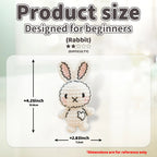 ⭐ DIY Häkelset Anfänger | Amigurumi Tier Weiß | Komplett-Set mit Garn & Nadel