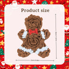 ⭐ Schnüffelteppich Hund Weihnachten | Lebkuchenmann Suchspiel | Anti-Schling Matte