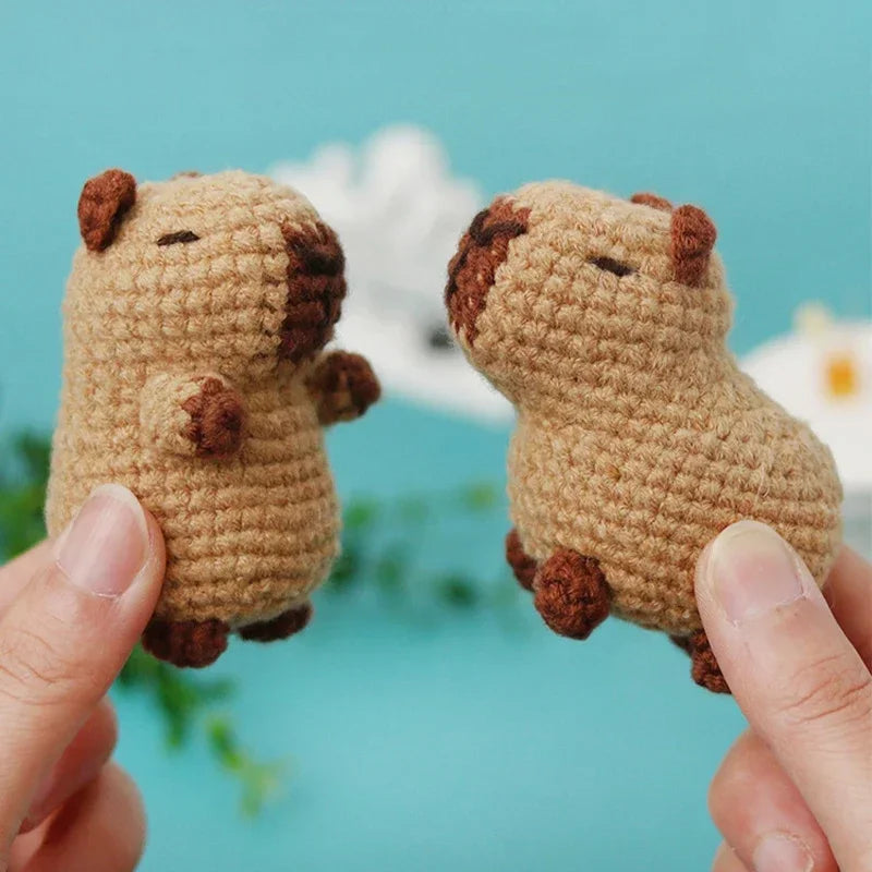 ⭐ DIY Häkelset Capybara | Anfänger Amigurumi Kit | Wasserschwein mit Video & Garn