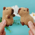 ⭐ DIY Häkelset Capybara | Anfänger Amigurumi Kit | Wasserschwein mit Video & Garn
