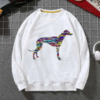 ⭐ Greyhound Hoodie Damen | Crazy Greyhound Lady | Harajuku Streetwear Pullover