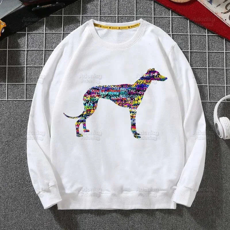 ⭐ Greyhound Hoodie Damen | Crazy Greyhound Lady | Harajuku Streetwear Pullover