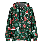 ⭐ Ugly Christmas Hoodie Damen & Herren | 3D Druck Weihnachtspullover | Lustig & Bunt