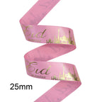 ⭐Satin Geschenkband Eid Mubarak | Goldfolien Aufdruck | Ramadan Deko & Verpackung
