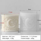 DIY Eid Mubarak Ramadan Star Moon Series Silicone Mold Handmade Aroma Cylinder Candle Molds Islam Muslim Building Ramadan Mould