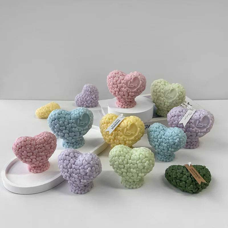 ⭐3D Silikonform Herz-Rose | Kerzen & Seifen Gießform | DIY Backzubehör & Resin