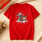 ⭐ Dackel T-Shirt Weihnachten | 100% Baumwolle | Lustiges Dachshund Motiv | Damen & Herren