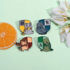 ⭐ Harry Potter Tier Emaille Pin | Patronus Brosche | Hogwarts Haus-Tiere Anstecker