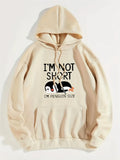 ⭐ I'm Not Short I'm Penguin Size Hoodie | Lustiger Print Damen | Fleece Pullover