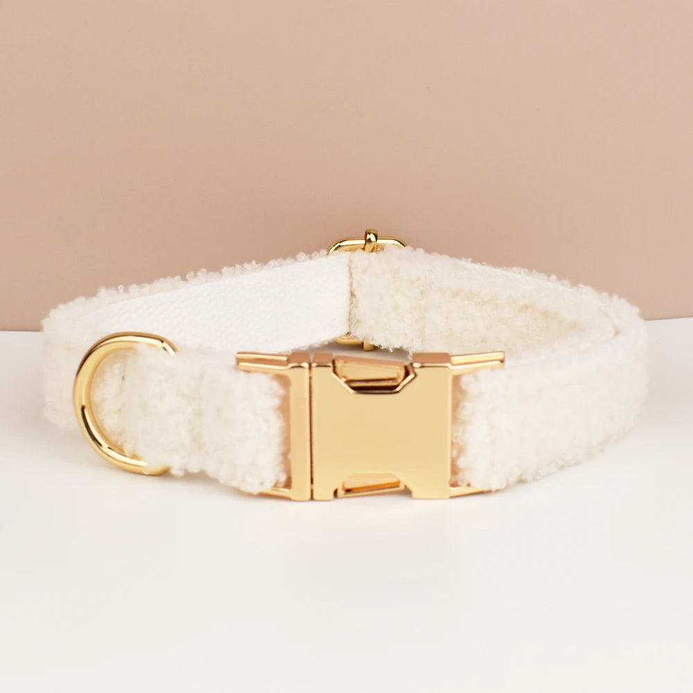 Handgefertigtes gestricktes Hundehalsband &amp; Leinen-Set — Personalisierte gewebte Accessoires für Herbst, Winter &amp; Weihnachten 