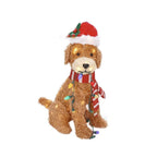 ⭐ LED Weihnachtsdeko Garten Hund | Beleuchtete Acryl Figur 35cm | Batteriebetrieben Aussen