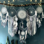 5pcs/set Dream Catchers Boho Home Decor Macrame Dream Catchers Wall Hangings Moon Ramadan Dreamcatcher Kids Nursery Ornament