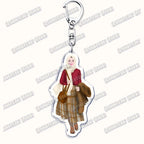 Fashion Islam Muslim Girl Woman Keychains for Accessories Bag Ramadan Eid Mubarak Hijab Keyrings Jewelry Fans Feminism Gifts