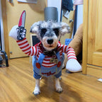 Lustiges Halloween-Hundekostüm für kleine und mittelgroße Hunde, Katzen, verstellbar, für Welpen, Cosplay, Party, Französische Bulldogge, Chihuahua, Haustierkleidung