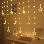 ⭐Mond & Stern LED Lichterkette | Ramadan Fensterdeko | Batteriebetrieben & Stimmungsvoll