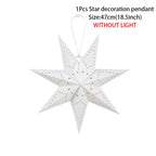 Hollow Star Hanging Pendant Light Eid Mubarak Ramadan Kareem Decoration 2024 paper Lantern Islamic Muslim Party Supplies wedding