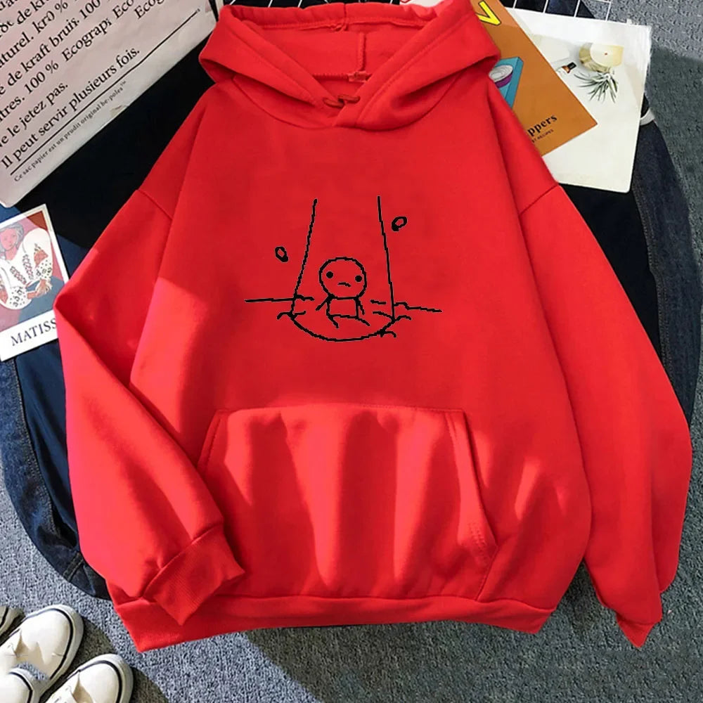 The Binding of Isaac Graphic Hoodies Long Sleeve Funny Sweatshirt Graphic Printing Casual Clothing Fashion Sudaderas Pullovers