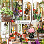 ⭐ DIY Miniatur Haus Bausatz Holz | Hanging Garden Book Nook | 3D Puzzle Deko | Modellbau