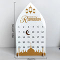 Ramadan Advent Countdown Calendar Acrylic Ramadan Decorations for Home Eid Mubarak Table Decor 30 Days Countdown Calendar