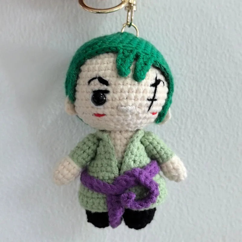 Handmade Crochet Anime Characters Keychain Perfect Gift Doll Key Ring Pendant Kawaii Figure Decoration Gift
