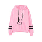 ⭐ Damen Hoodie Süßer Hunde-Print Streifen | Gemütlicher Pullover Langarm
