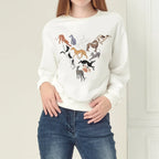⭐ Greyhound Hoodie Damen | Crazy Greyhound Lady | Harajuku Streetwear Pullover