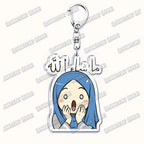 Fashion Islam Muslim Girl Woman Keychains for Accessories Bag Ramadan Eid Mubarak Hijab Keyrings Jewelry Fans Feminism Gifts