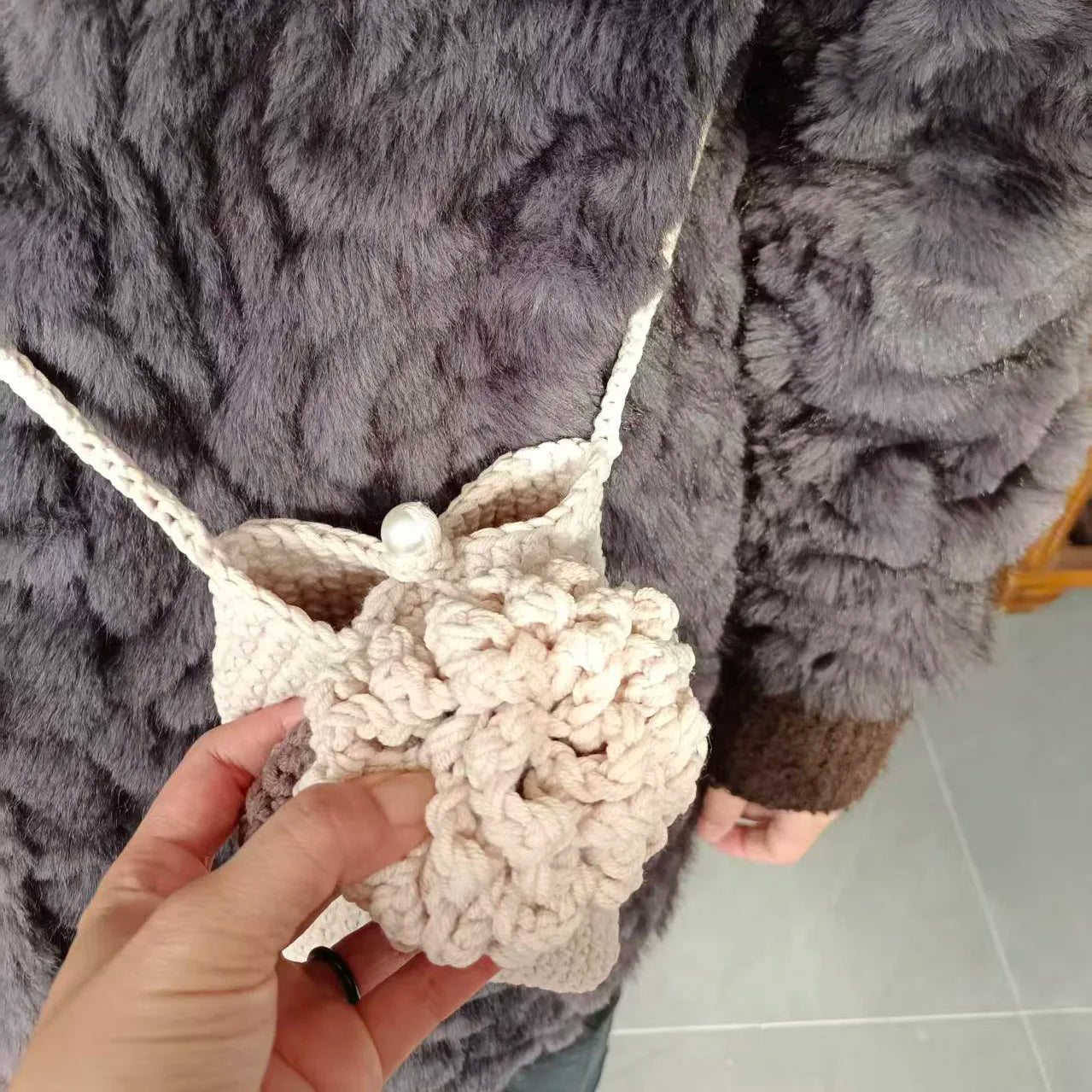 ⭐Handgestrickte Tier Handy-Tasche | Süße Münzbörse | Unikat aus Baumwolle