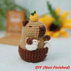 ⭐ DIY Häkelset Capybara | Anfänger Amigurumi Kit | Wasserschwein mit Video & Garn