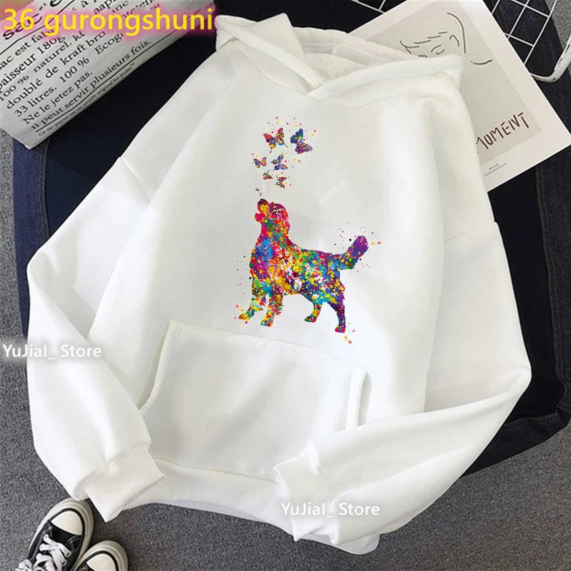 ⭐ Golden Retriever Hoodie Damen | Just A Girl Who Loves | Hundemama Geschenk