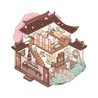 3D DIY House Sticker Scene Handmade Isometric Miniature Room Sticker 3D Visual Stickers PET Creative Gifts for Kids