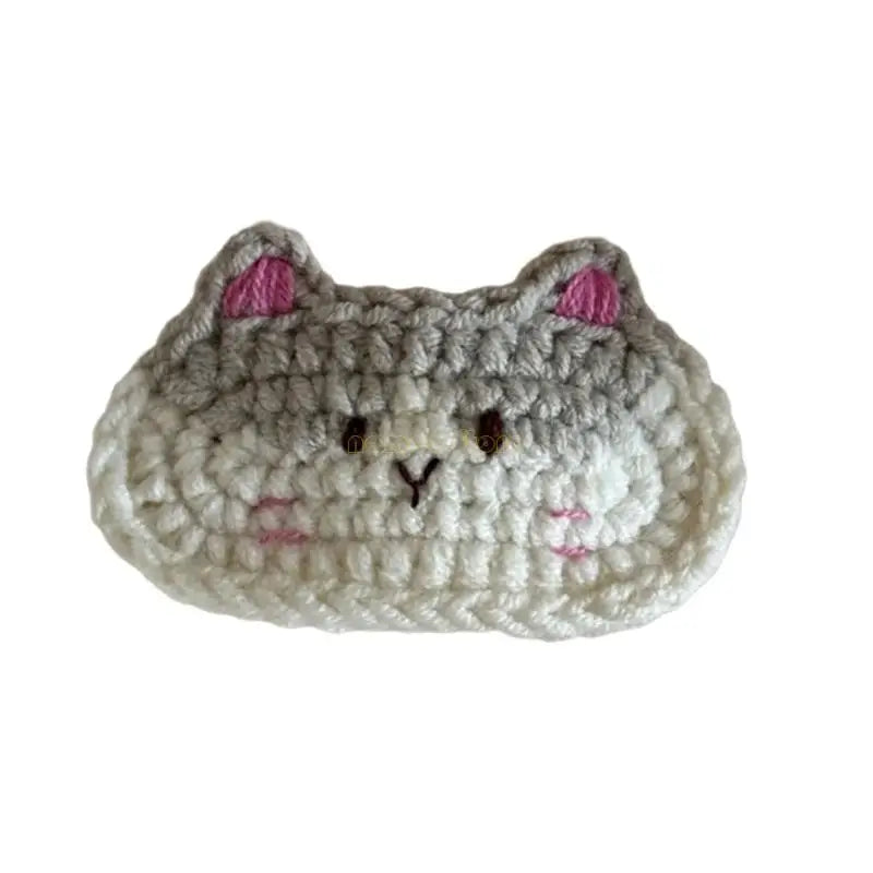 ⭐ Häkel Haarspange Handgemacht | Süße Tier Motive Hund & Katze | Yarn Hair Clip | 1 Stück